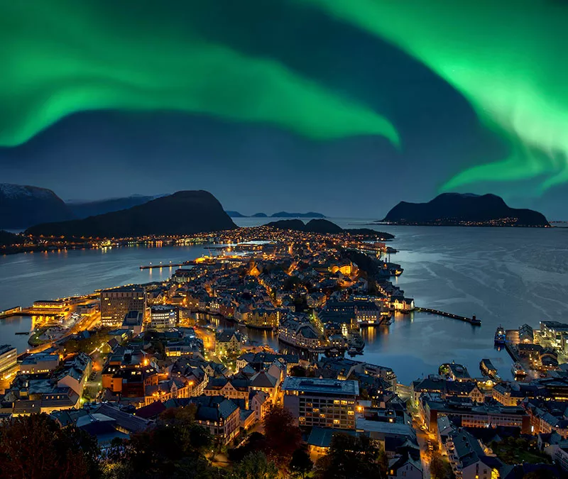 Aurores boréales, Norvège 