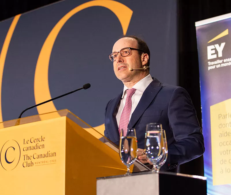 Charles Emond au Cercle Canadien, Montréal, 5 décembre 2022