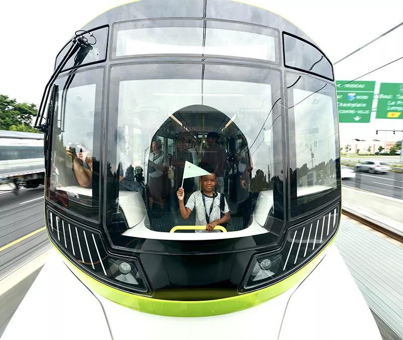 Photo d'une voiture du REM