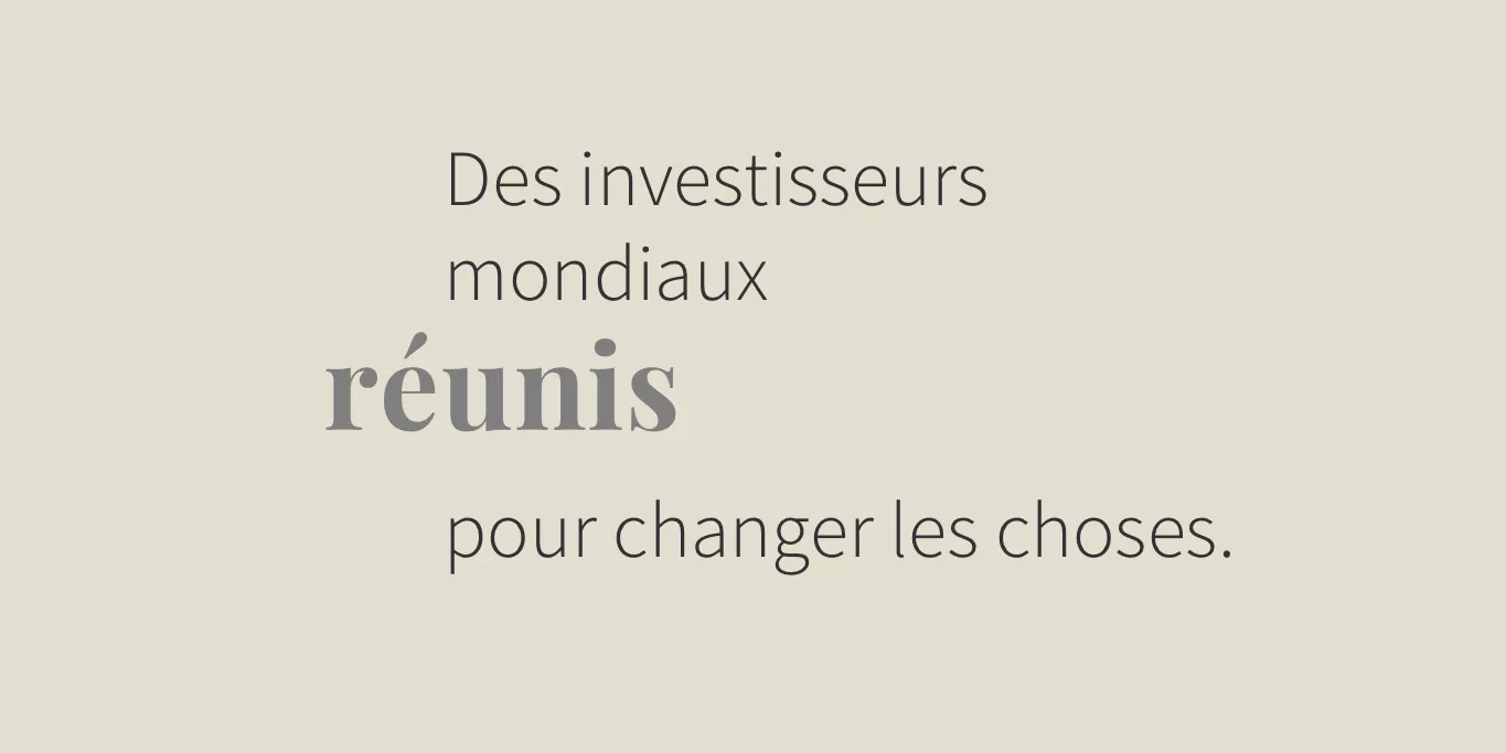 Initiatives mondiales d’investisseurs du G7 .