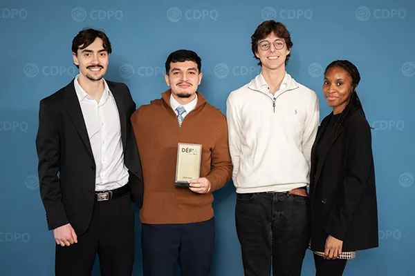 Gagnants de la première place.