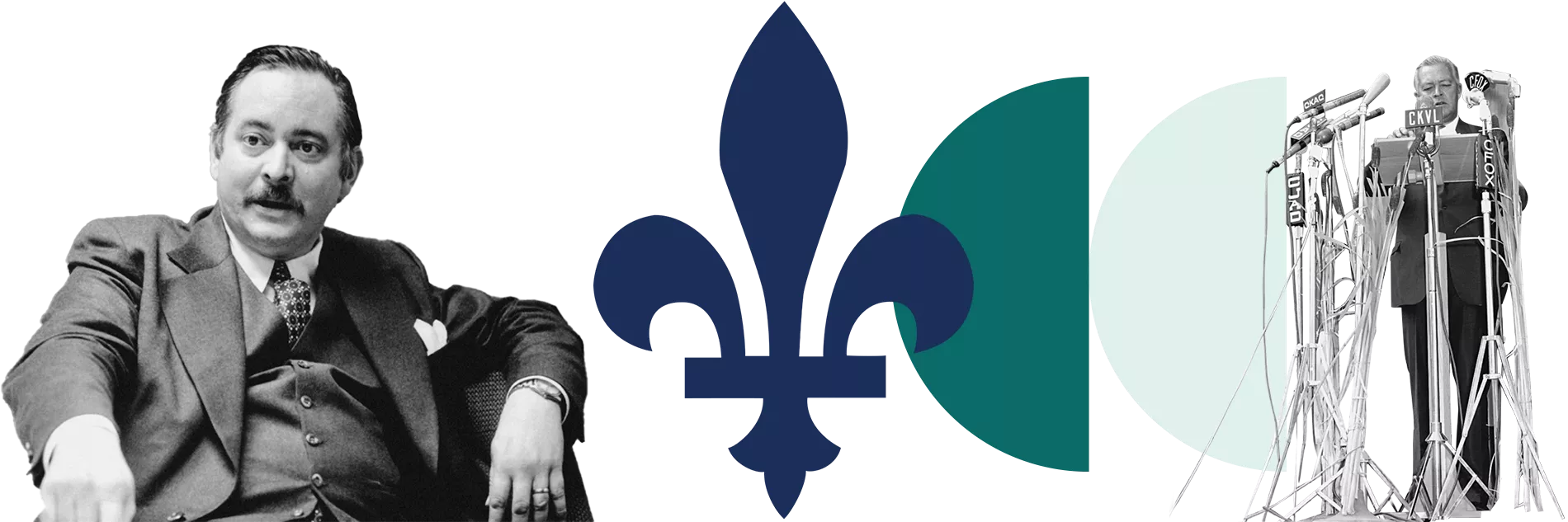 Jacques Parizeau and Jean Lesage, architects of La Caisse’s creation.