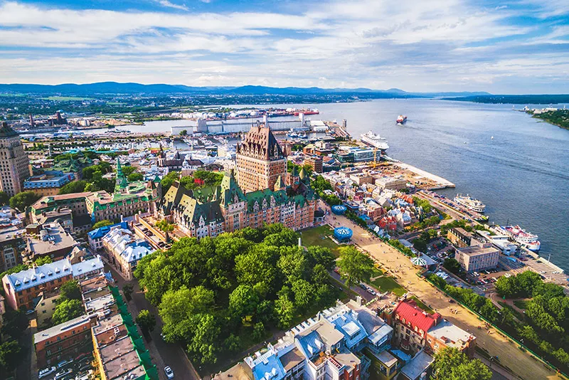 Vue de la ville de Québec.