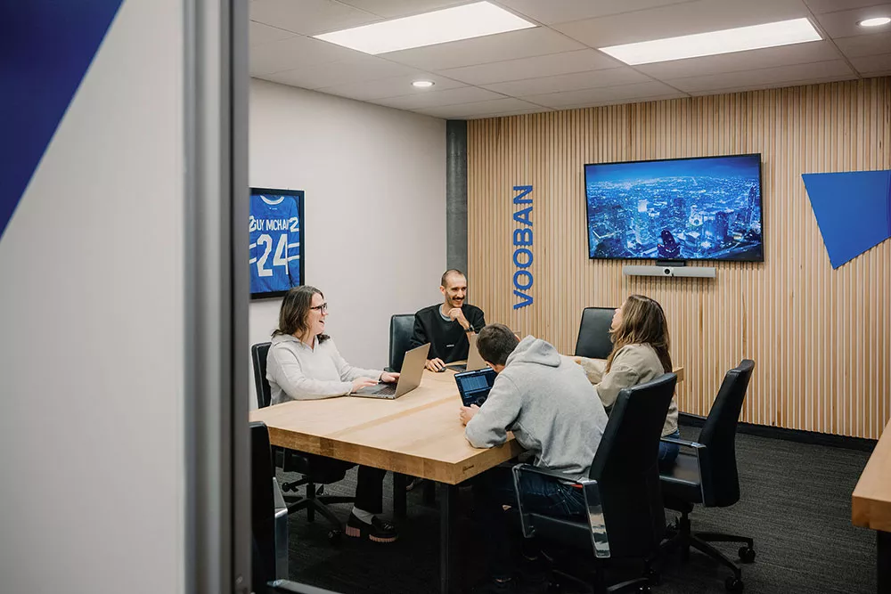 Réunion d'équipe Vooban.