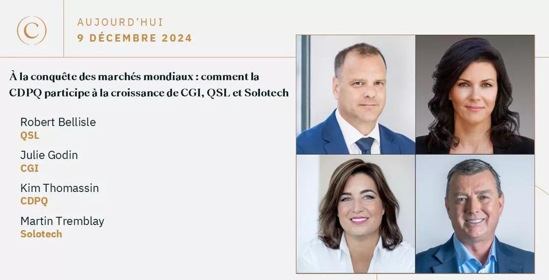 Vidéo À la conquête des marchés mondiaux : comment la CDPQ participe à la croissance de CGI, QSL et Solotech